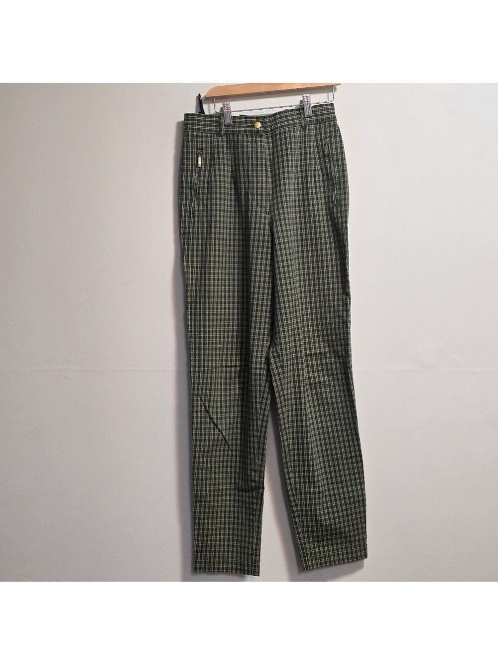 Vintage Bonita Green Checkered Pants